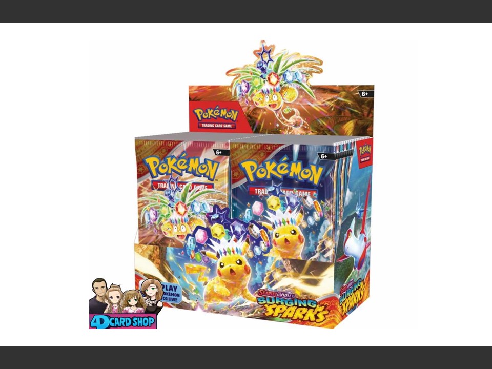 walmart surging sparks booster box Pokemon TCG Case The Chase Join dynamic Pokmon exploring the vibrant world of Scarlet Pokemon TCG: Scarlet & Violet